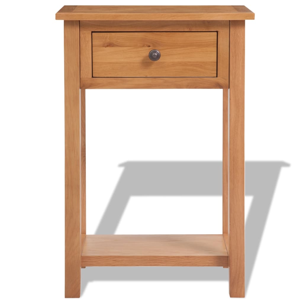 Wandtafel 50x32x75 cm massief eikenhout