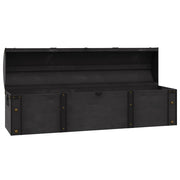 Opbergkist vintage stijl 120x30x40 cm massief hout