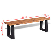 Bankje 160 cm massief acaciahout