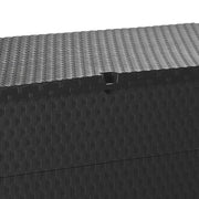 Tuinbox 120x56x63 cm polypropeen rattan antracietkleurig