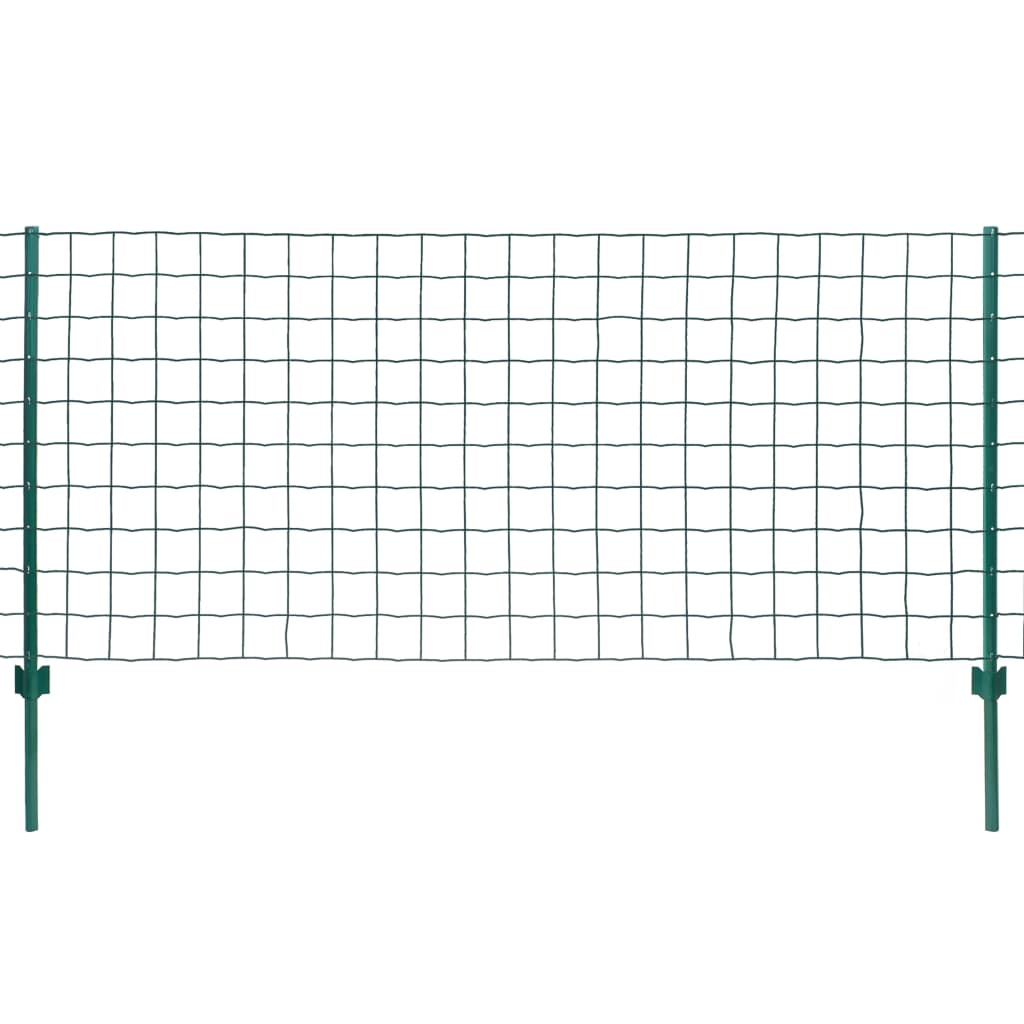 Euro hek 20x1,5 m staal groen