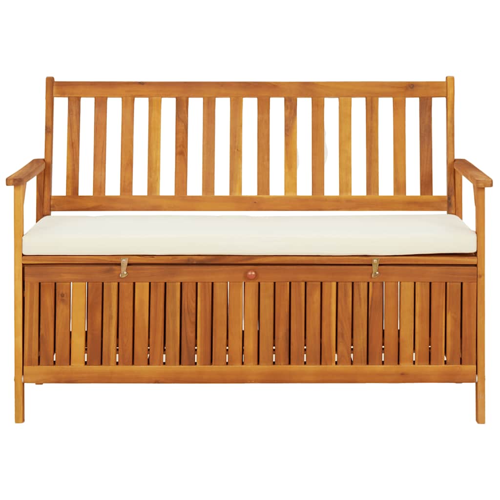 Tuinopslagbank 120x63x84 cm massief acaciahout