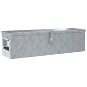Aluminium kist 80,5x22x22 cm zilverkleurig