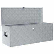 Aluminium kist 110,5x38,5x40 cm zilverkleurig