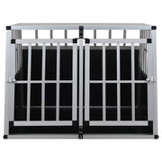 Hondenbench met dubbele deur 94x88x69 cm