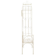 Tuinbank 122 cm ijzer antiekwit