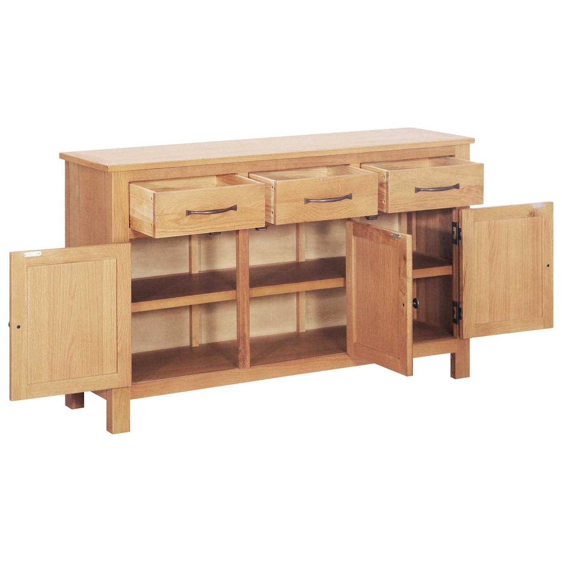 Dressoir Bruin 112 x 33,5 x 70 cm Massief eikenhout