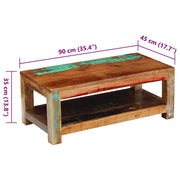 Salontafel 90x45x35 cm massief gerecycled hout