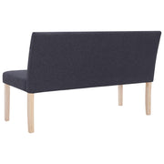 Bankje 139,5 cm polyester donkergrijs