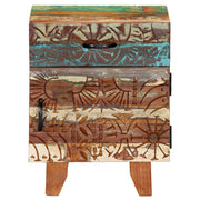 Nachtkastje handgesneden 40x30x50 cm massief gerecycled hout