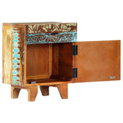 Nachtkastje handgesneden 40x30x50 cm massief gerecycled hout