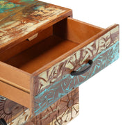 Nachtkastje handgesneden 40x30x50 cm massief gerecycled hout