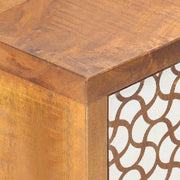 Dressoir met geprint patroon 90x30x70 cm massief mangohout