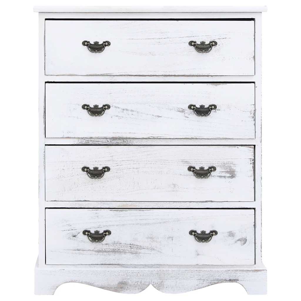Ladekast 60x30x75 cm hout wit