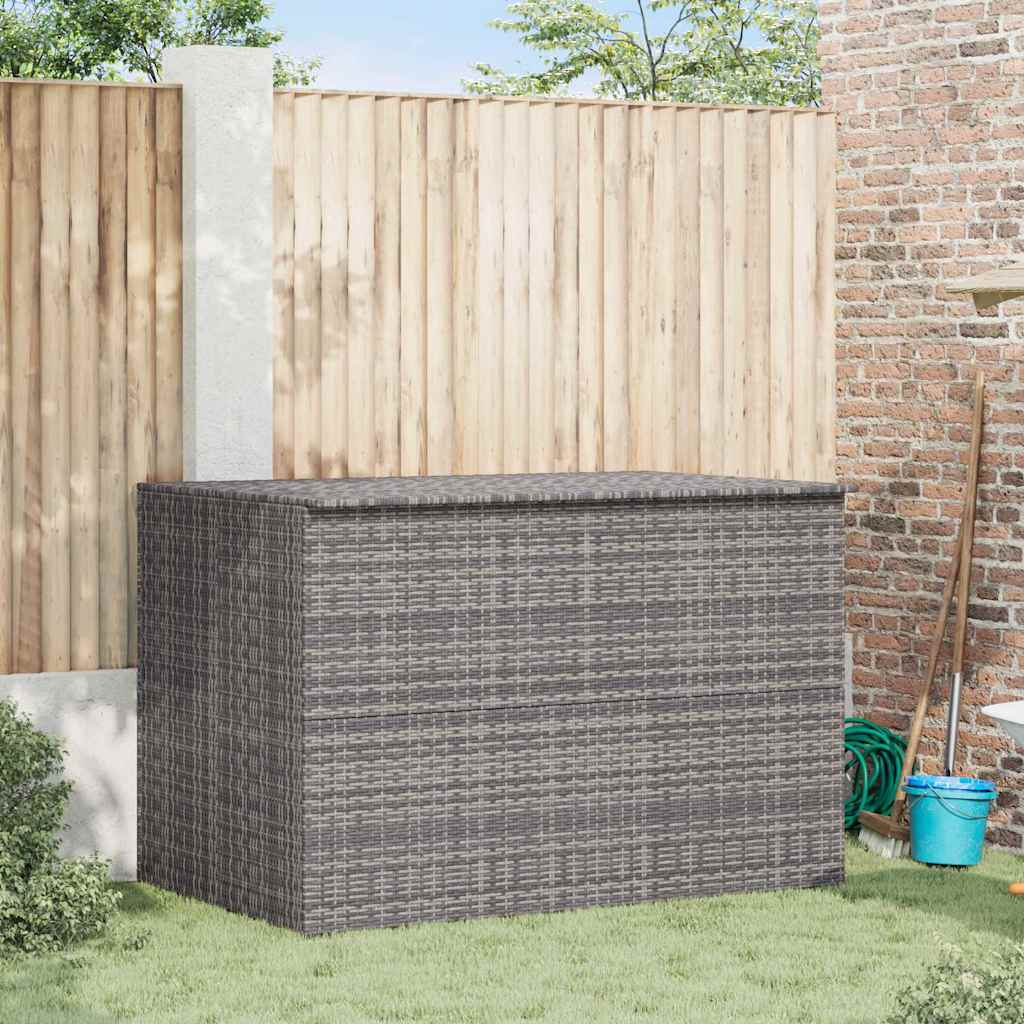 Tuinbox 150x100x100 cm poly rattan grijs