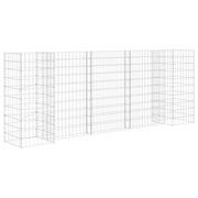 Gabion plantenbak H-vormig 260x40x100 cm staaldraad