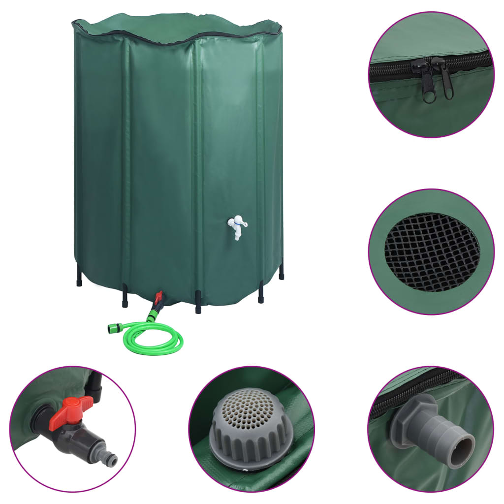 Regenton inklapbaar met tap 1000 L