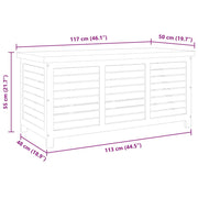 Tuinbox 117x50x55 cm massief eucalyptushout