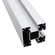 Schuttingpalen 2 st 185 cm aluminium