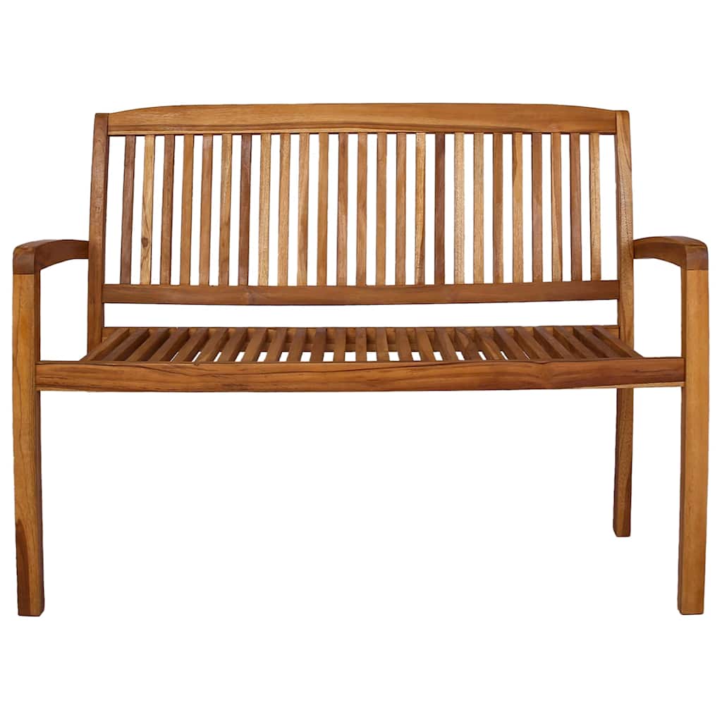 Tuinbank 2-zits stapelbaar 120 cm massief teakhout