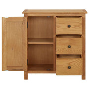 Kast 70x35x75 cm massief eikenhout