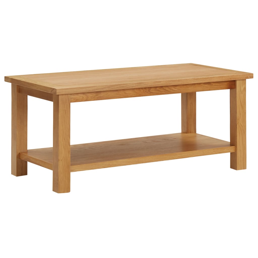 Salontafel 90x45x40 cm massief eikenhout