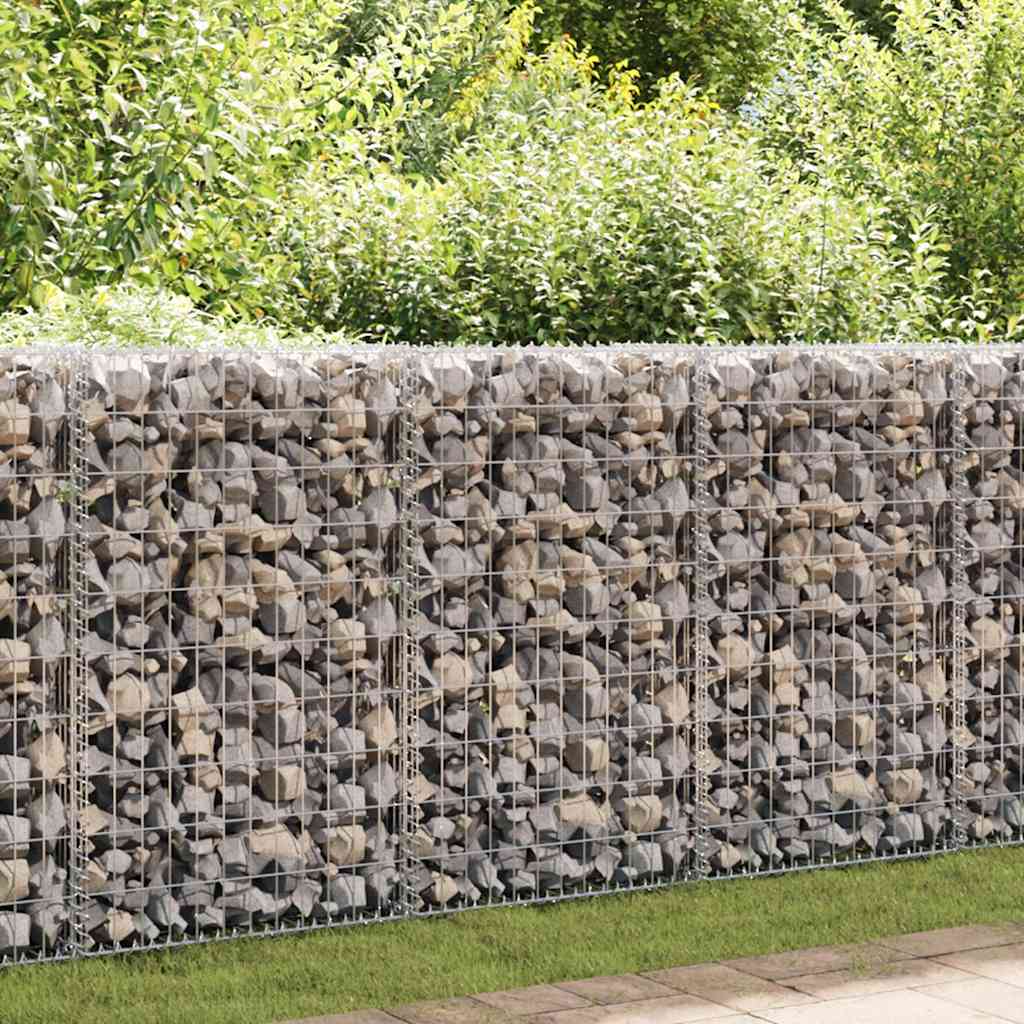 Schanskorfmuur met deksels 300x30x100 cm gegalvaniseerd staal