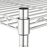 Opbergrek 5-laags 250 kg 90x35x180 cm chroomkleurig