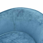 Hondenbank 69x49x40 cm pluche turquoise