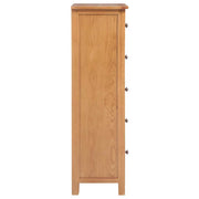Ladekast hoog 45x32x110 cm massief eikenhout