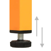 Opbergkast mosterdgeel 80x35x101,5 cm staal