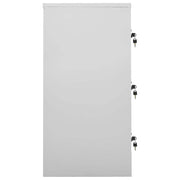 Lockerkast 90x45x92,5 cm staal lichtgrijs en rood