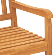 Tuinbank met tafel 3-zits 150 cm massief teakhout