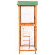 Vogelkooi 68x62x166 cm massief vurenhout