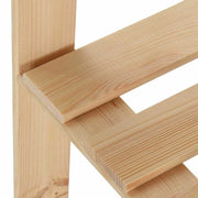 Hoekopbergrek 5-laags 82,5x82,5x170 cm massief grenenhout