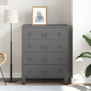 Ladekast industrieel 78x40x93 cm metaal antracietkleurig