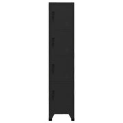 Lockerkast 38x45x180 cm staal zwart