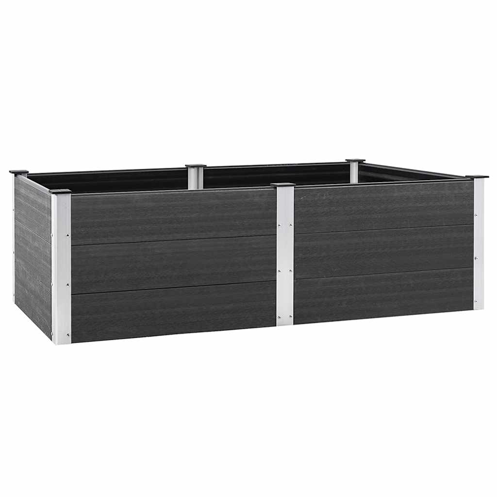 Plantenbak verhoogd 200x100x54 cm HKC grijs