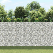 Schanskorf plantenbakken 3 st verhoogd 30x30x200 cm ijzer