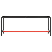 Werkbankframe 210x50x79 cm metaal matzwart en matrood