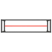 Werkbankframe 210x50x79 cm metaal matzwart en matrood