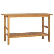 Wastafelkast 132x45x75 cm massief teakhout