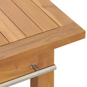 Wastafelkast 132x45x75 cm massief teakhout