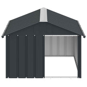 Hondenhok 116,5x153x81,5 cm gegalvaniseerd staal antracietkleur