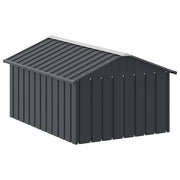 Hondenhok 116,5x153x81,5 cm gegalvaniseerd staal antracietkleur