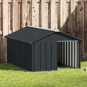 Hondenhok 116,5x153x81,5 cm gegalvaniseerd staal antracietkleur