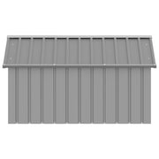 Hondenhok 116,5x153x81,5 cm gegalvaniseerd staal grijs