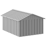 Hondenhok 116,5x153x81,5 cm gegalvaniseerd staal grijs