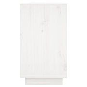 Dressoir 111x34x60 cm massief grenenhout wit
