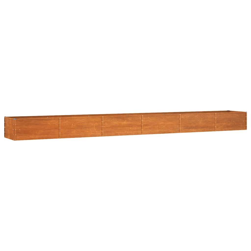 Plantenbak verhoogd 600x80x45 cm cortenstaal roestkleurig